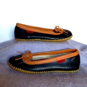 Chooka Slip On Duck Skimmer Black Flats